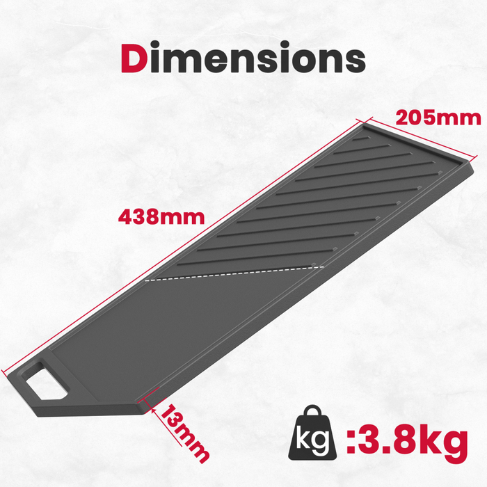 GASLAND-GASLAND 90cm 5 Burner Stainless Steel Side Tri-ring Gas Cooktop With Griddle