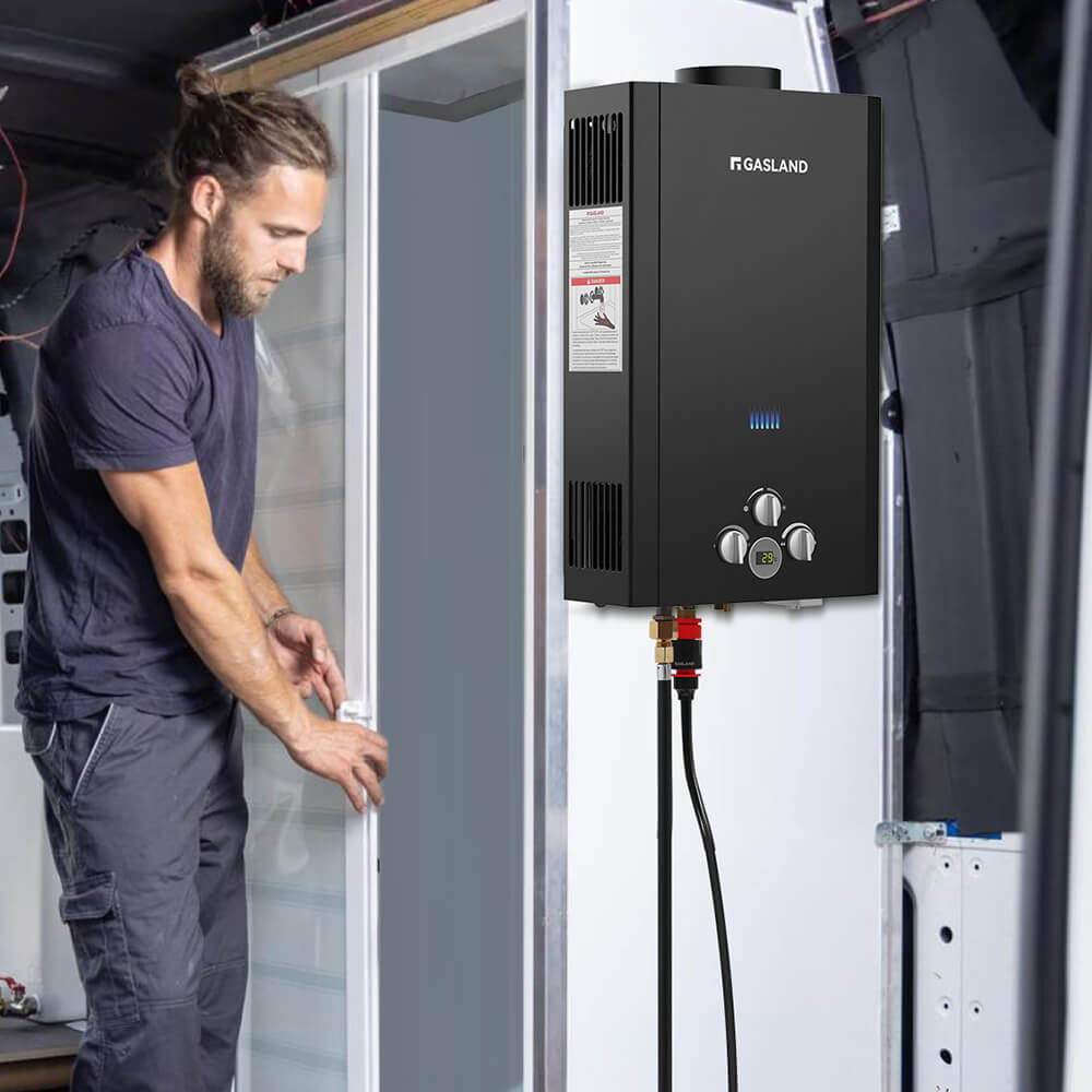GASLAND-GASLAND Tankless Propane Water Heater - 10L Black