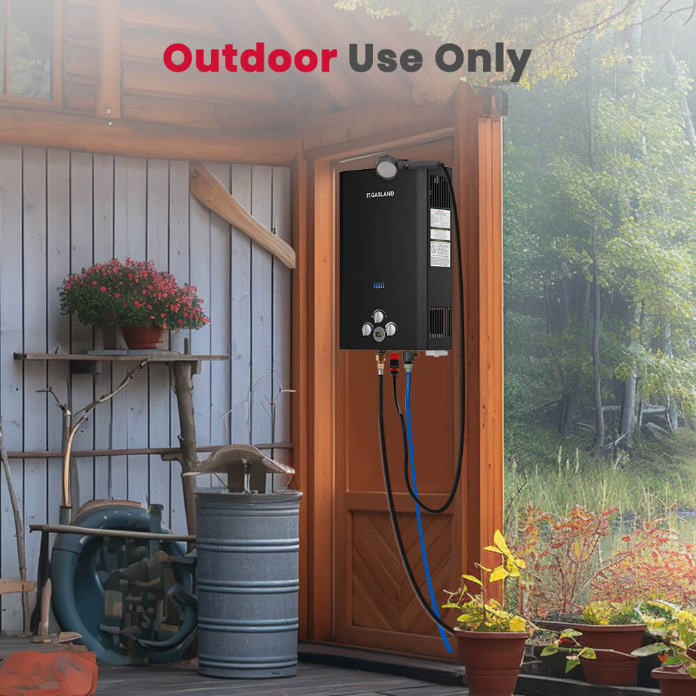 GASLAND-GASLAND Tankless Propane Water Heater - 10L Black