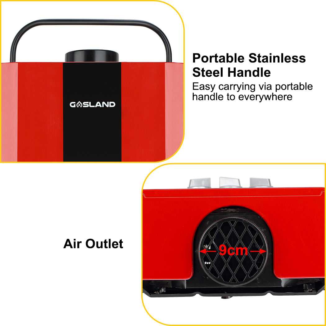 GASLAND-GASLAND Tankless Propane Water Heater - 1.58GPM 8L Red