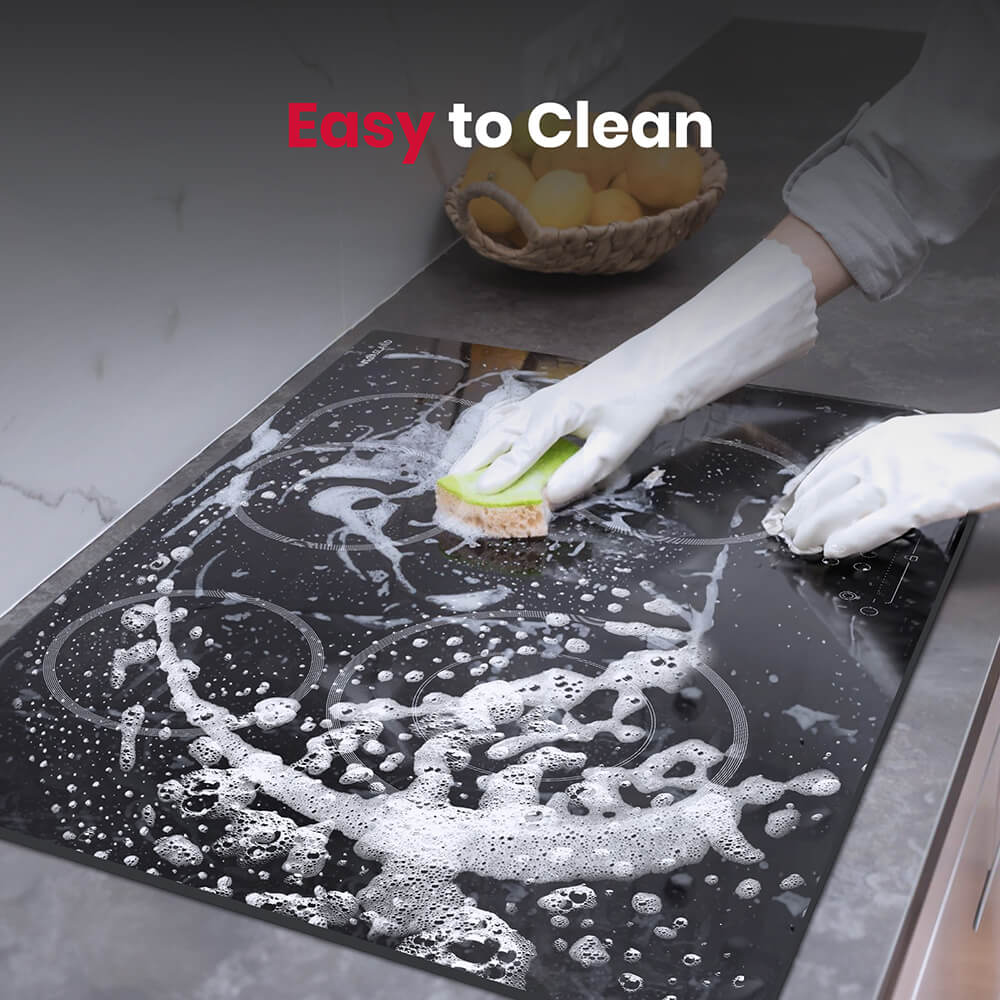 GASLAND-GASLAND 77cm 4 Burner Ceramic Electric Cooktop - 6600W Sensor Touch Control