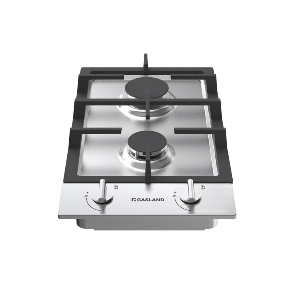 GASLAND-GASLAND 30cm 2 Burner Stainless Steel Gas Cooktop