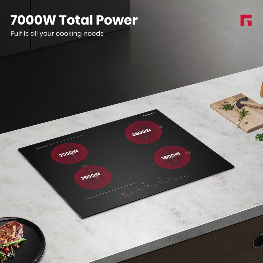 GASLAND 60cm 4 Burner 7000W Touch Control Electric Induction Cooktop
