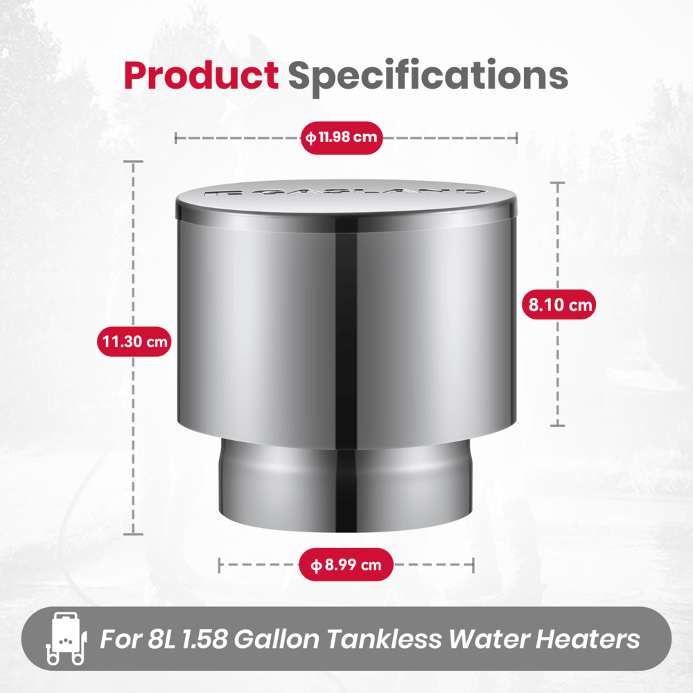 GASLAND-GASLAND 90mm Rain Cap For GASLAND 8L Water Heater