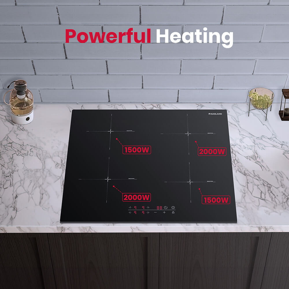 GASLAND-GASLAND 60cm 4 Burner Touch Control Induction Cooktop with Griddle