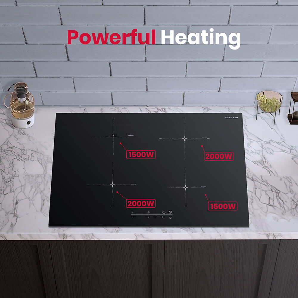 GASLAND-GASLAND 77cm 4 Burner Touch Control Induction Cooktop with Griddle