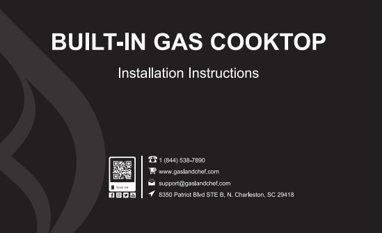 Kitchen & Outdoors Appliance-Gas Cooktop Installation-GASLAND Chef