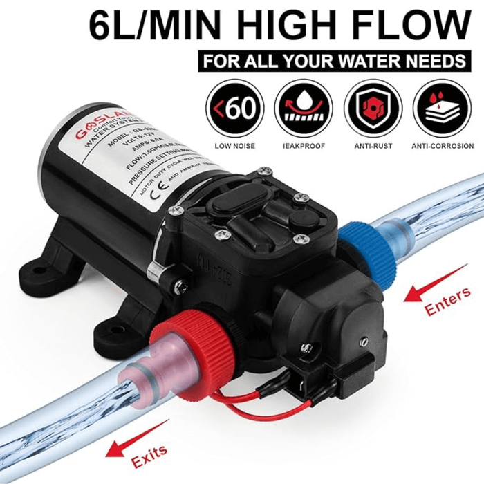 12V DC 450 kPa Water Pressure Pump