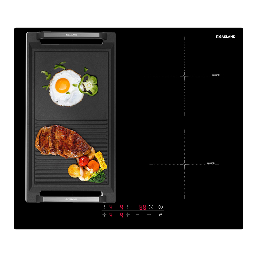 60cm 4 Burner Touch Control Induction Cooktop with Griddle