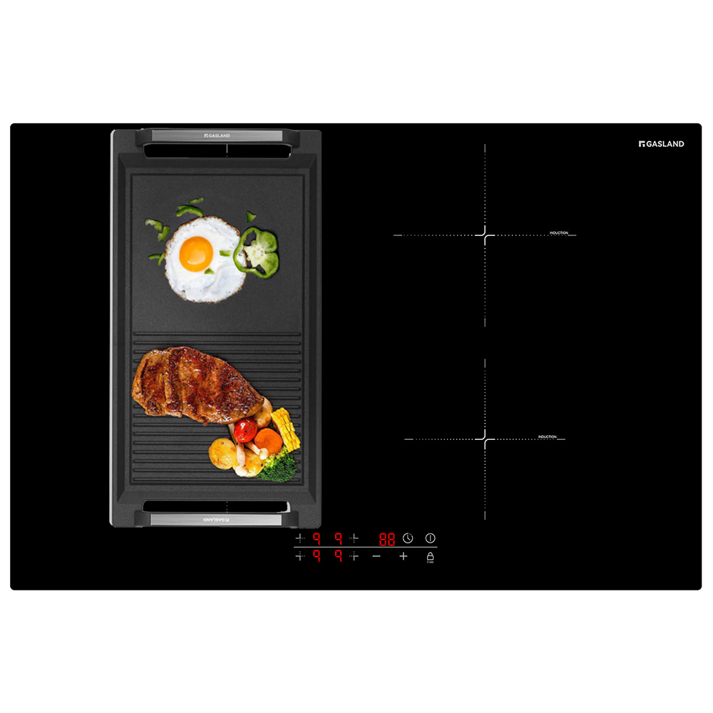 77cm 4 Burner Touch Control Induction Cooktop with Griddle