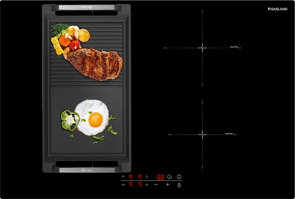 77cm 4 Burner Touch Control Induction Cooktop with Griddle