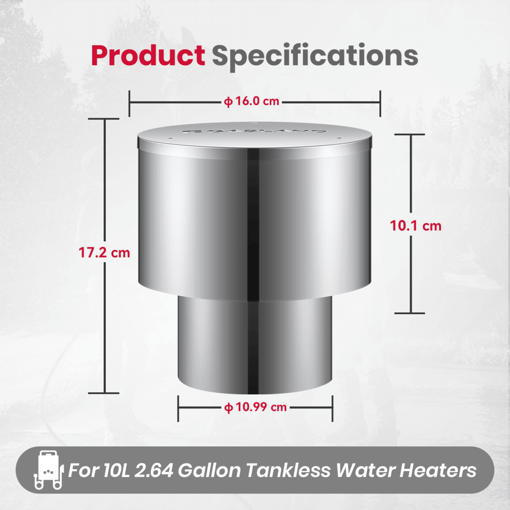 110 mm  Rain Cap For GASLAND 10L Water Heater