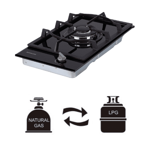 GASLAND 30CM Single Burner Black Tempered Glass Tri-ring Gas Cooktop-GH12BFN-GASLAND Chef