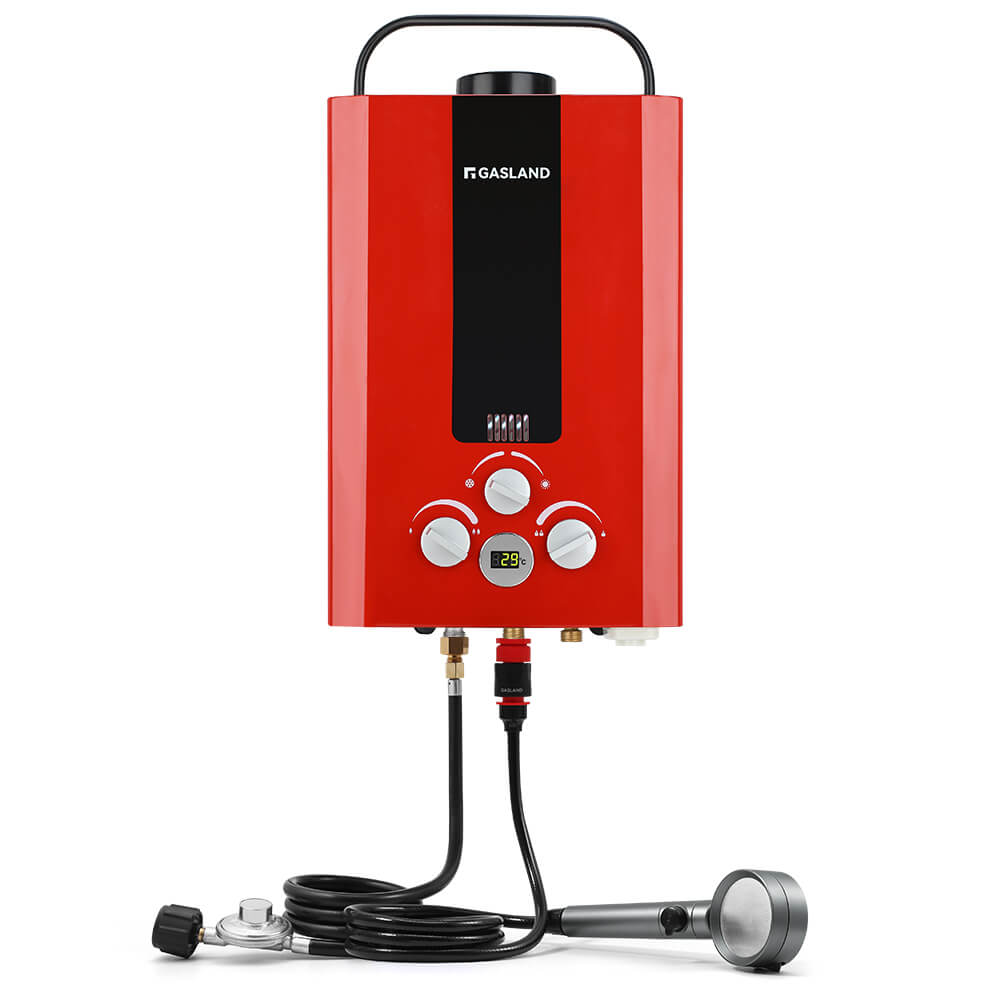 Tankless Propane  Water Heater - 1.58GPM 8L Red