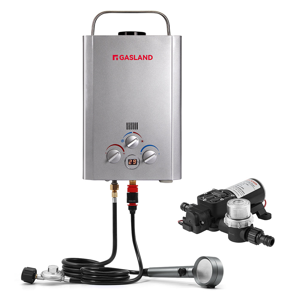 8L Tankless Propane Water Heater with Pump