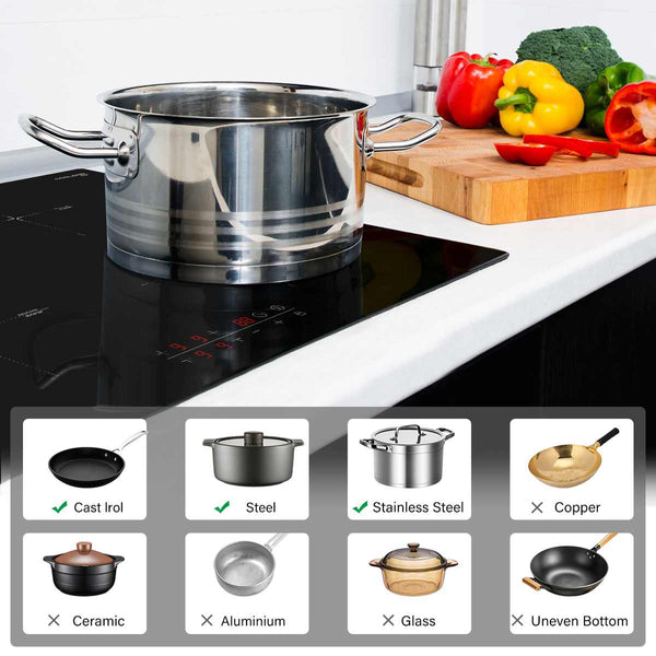 GASLAND chef Electric Induction Cooktop 77cm Touch Control Stove Cook Top Cooker