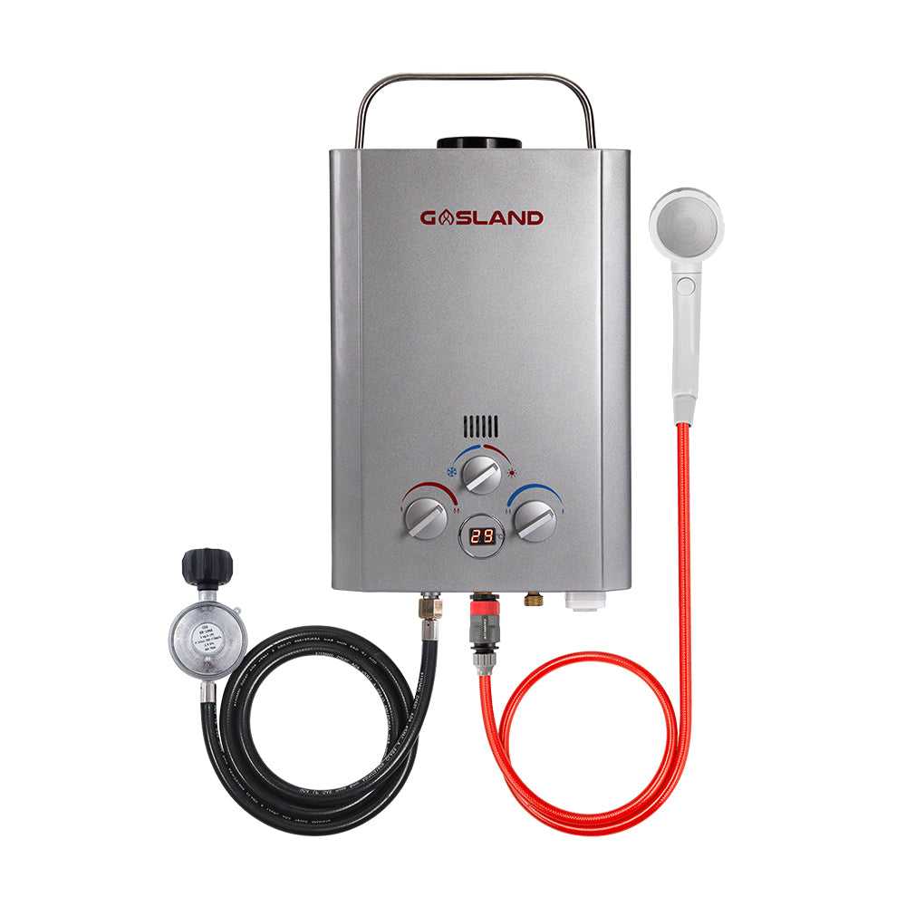 GASLAND Portable Gas Hot Water Heater Camping Instant Shower Outdoor RV 4WD White