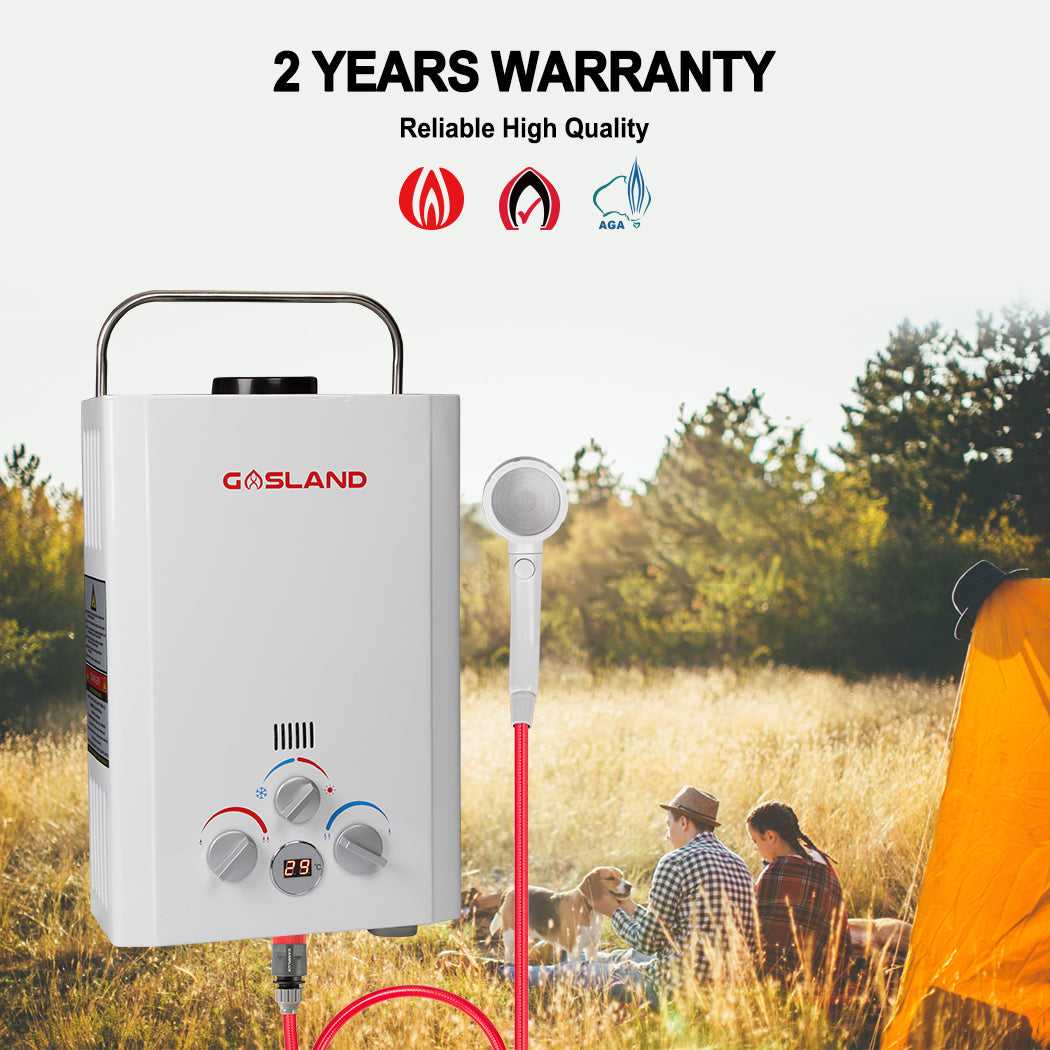 GASLAND Portable Gas Hot Water System Camping Shower Outdoor Instant LPG RV